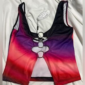 Dolls Kill Poster Girl Personal Vendetta cut out top size Med